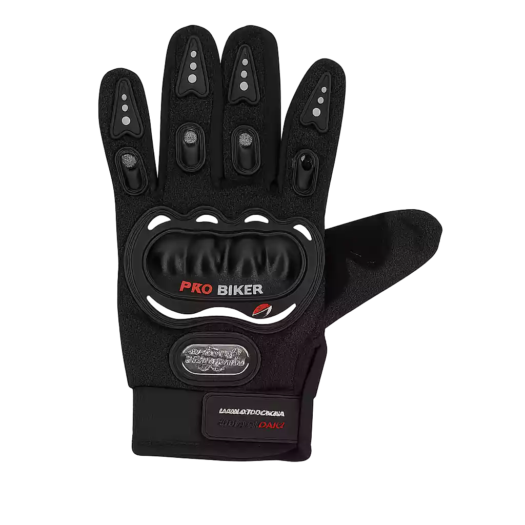 20251120_1127_Isolated Biker Glove_remix_01kag47aagfw78z7ev8hykfa6b دستکش موتورسواری با پروتکشن