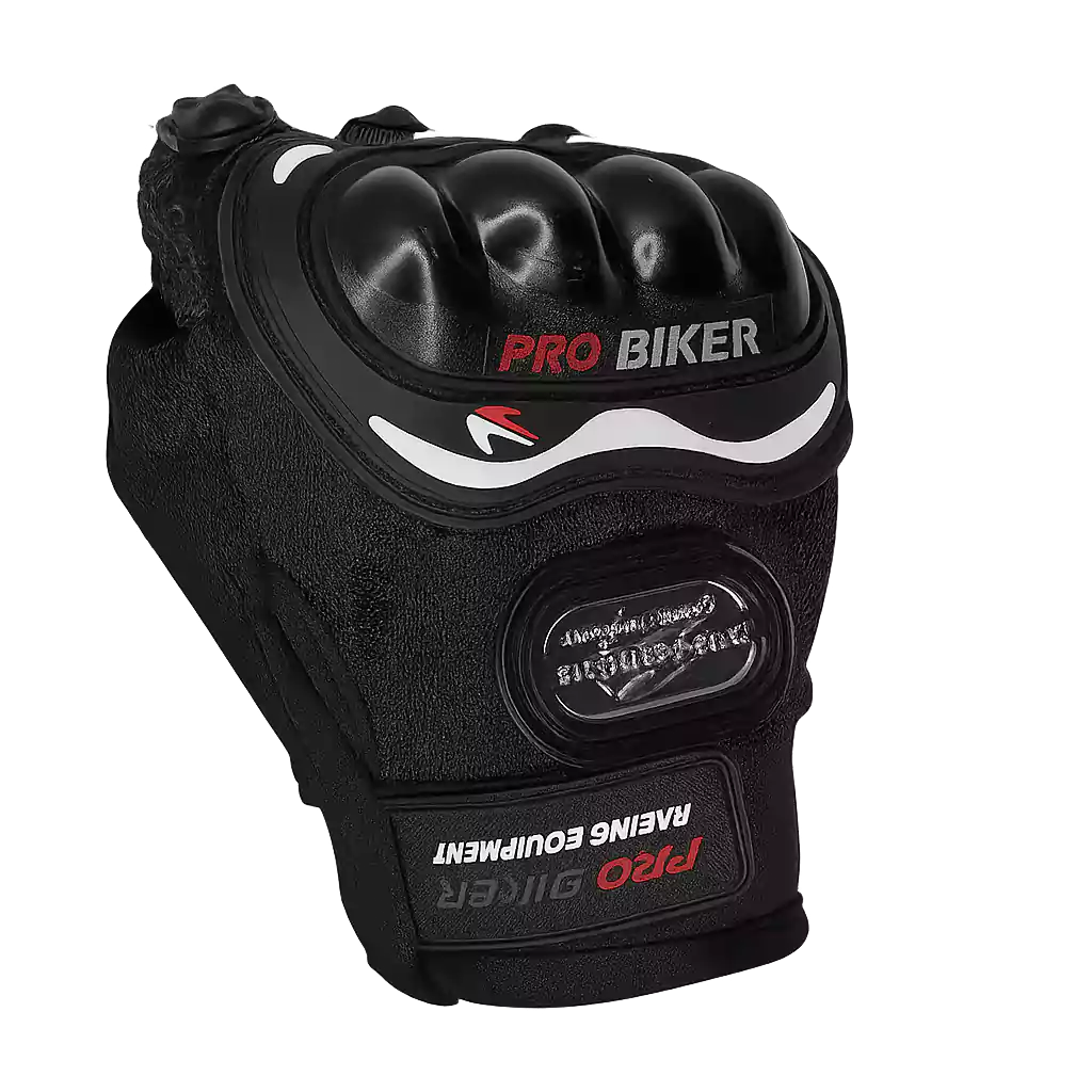 20251120_1302_Pro Biker Glove_remix_01kag9mscmf2r8xv9ycgf2xkz6 دستکش موتورسواری با پروتکشن - تصویر 3
