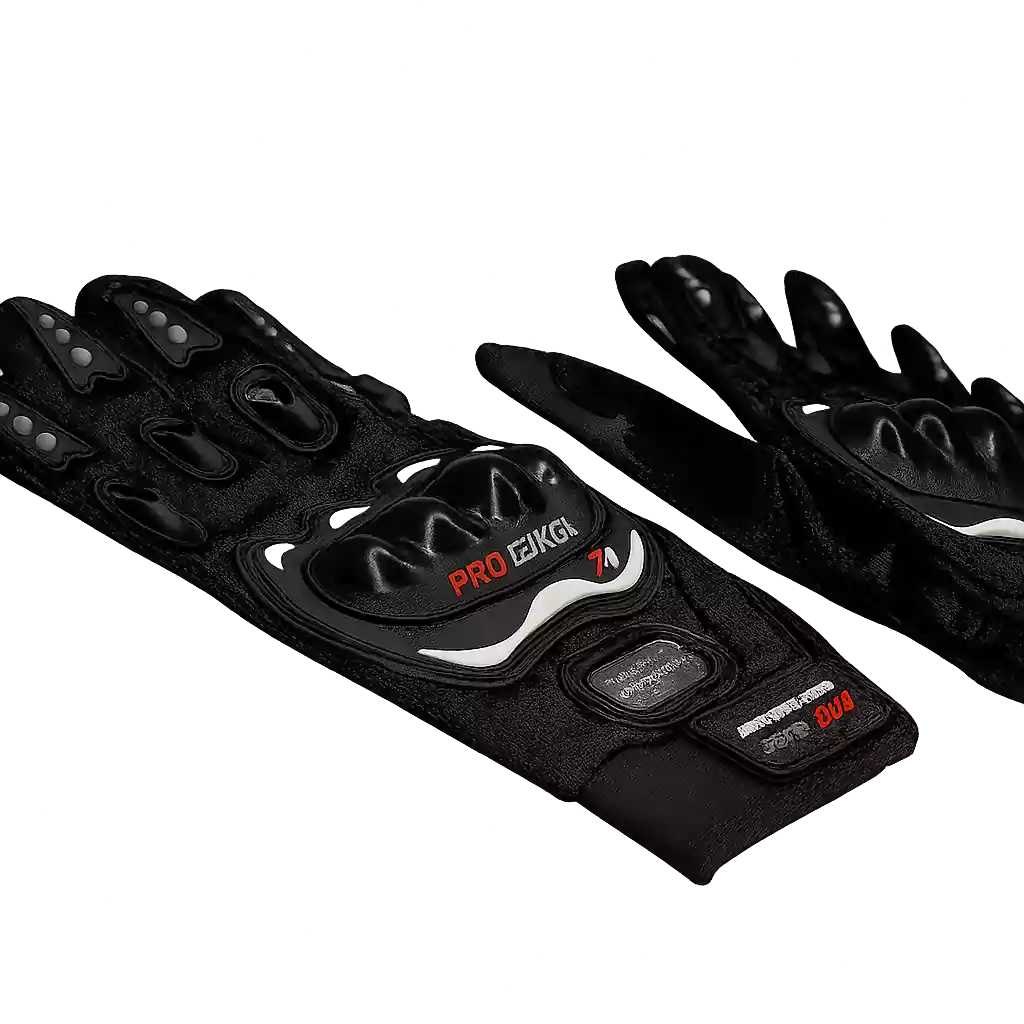 20251120_1307_Motorcycle Gloves Isolated_remix_01kag9xggmfm9v292d2j795kmb دستکش موتورسواری با پروتکشن - تصویر 2