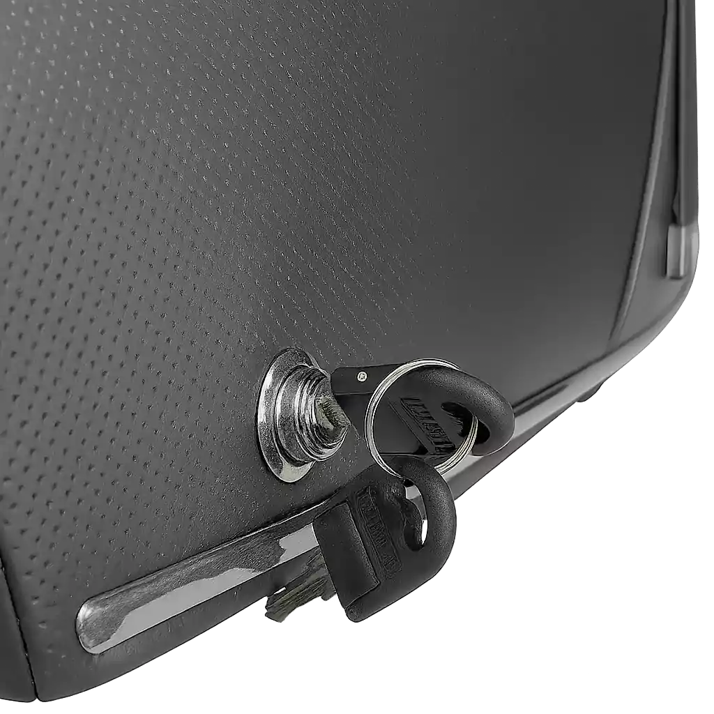 20251202_1735_Keyed Locked Accessory_remix_01kbfnzkmcfghsr8pbca7ccsxb زین باکس دار هوندا CDI - تصویر 4