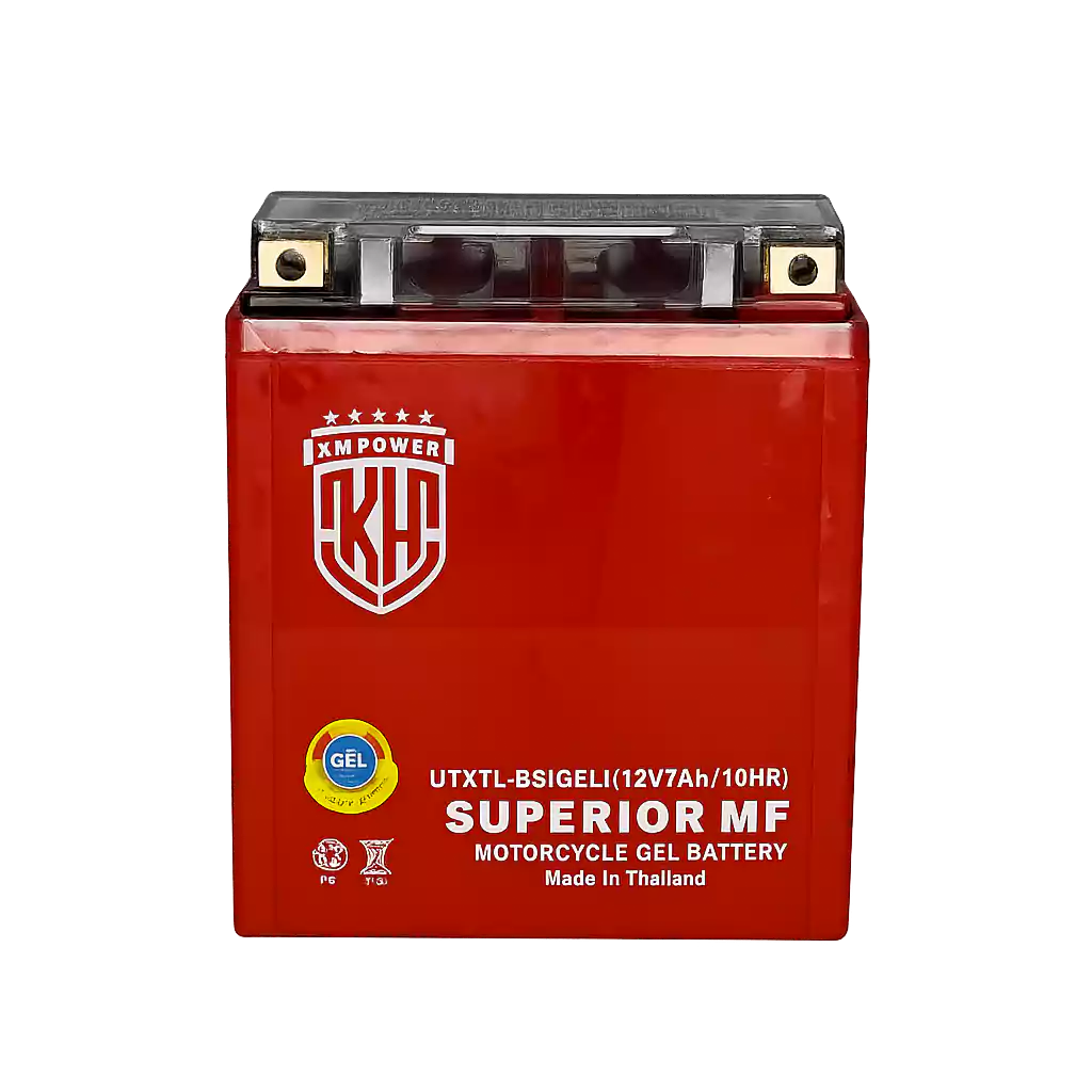 20251202_1741_Motorcycle Battery Isolated_remix_01kbfpbtnxeafsvn36xcrvbek7 (1) باتری 12v7Ah XMAX