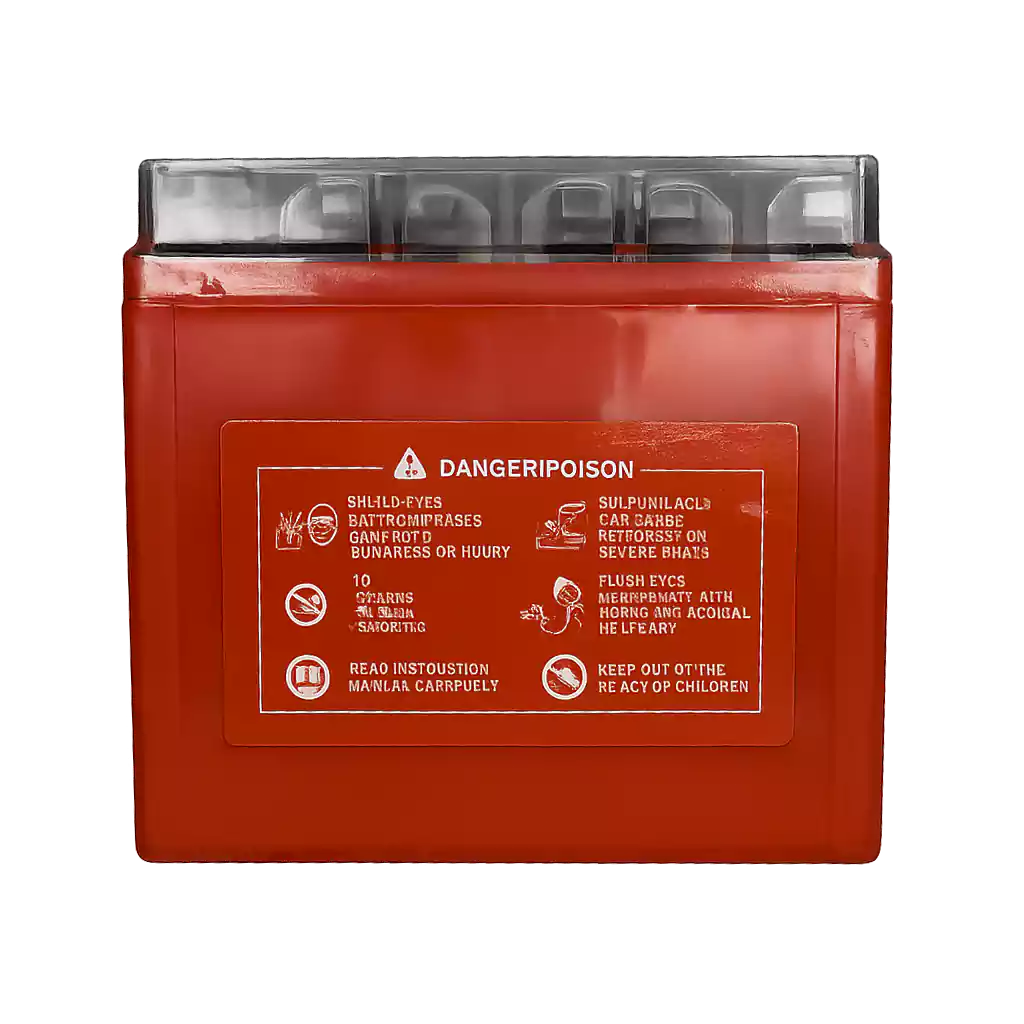 20251203_1102_Battery Warning Label_remix_01kbhhx9htfka8xn2v5r2m57bm باتری 12V6AH انمکس - تصویر 2